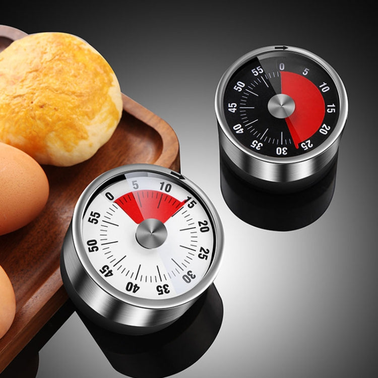 Kitchen Stainless Steel Mechanical Timer Student Time Management Reminder Baking Alarm Clock