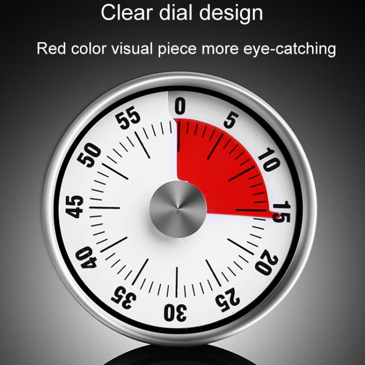 Kitchen Stainless Steel Mechanical Timer Student Time Management Reminder Baking Alarm Clock