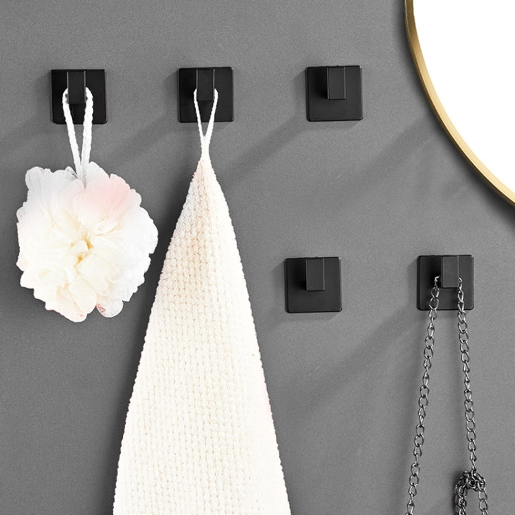 Thickened Solid Hooks Toilet Clothes Hooks Aluminum Free Perforation Wall Clothes Hat Hanger