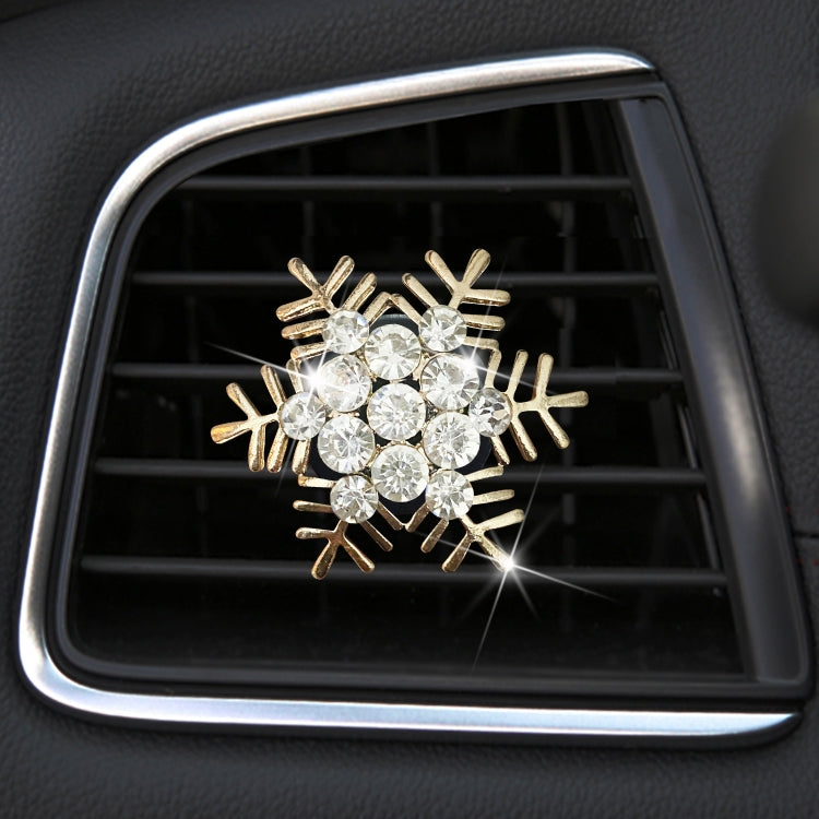 Rhinestone Metal Snowflake Car Air Vent Aromatherapy Decorative Clip