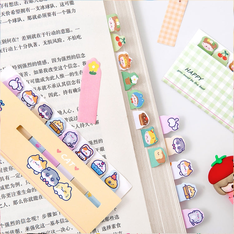 120sheets /Set Kawaii Sticky Tab Note Page Marker Writable and Repositionable File Flags