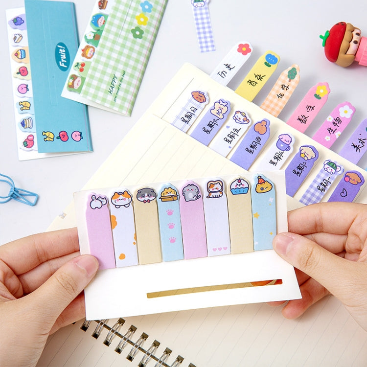 120sheets /Set Kawaii Sticky Tab Note Page Marker Writable and Repositionable File Flags