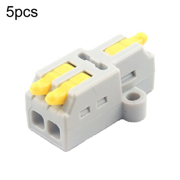 5pcs Push Type Mini Wire Connection Splitter Quick Connect Terminal Block
