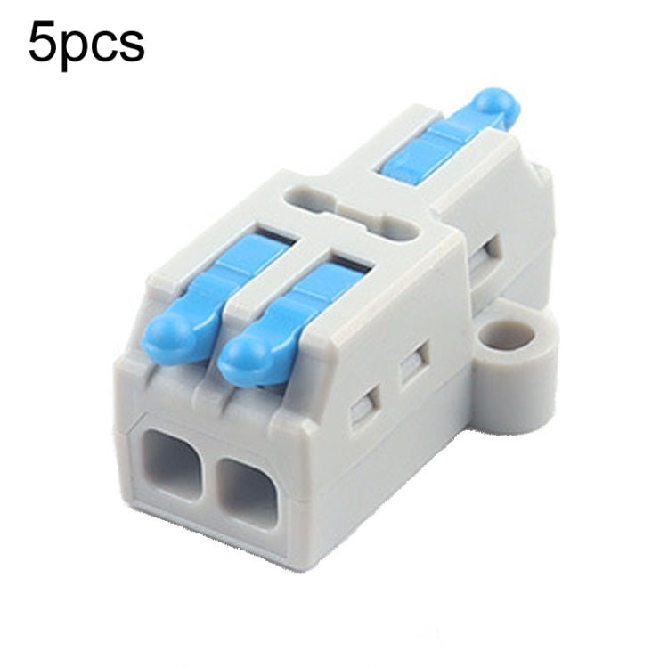 5pcs Push Type Mini Wire Connection Splitter Quick Connect Terminal Block