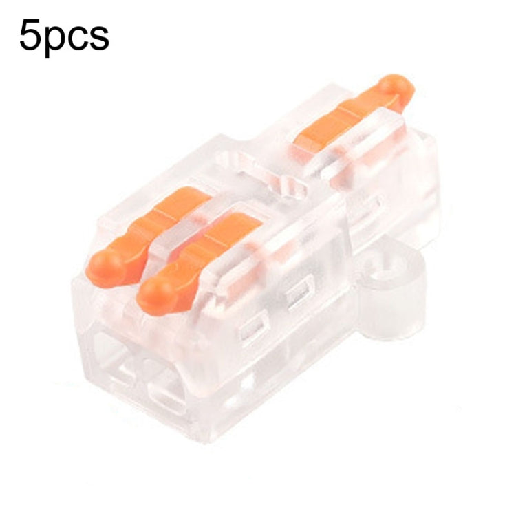 5pcs Push Type Mini Wire Connection Splitter Quick Connect Terminal Block