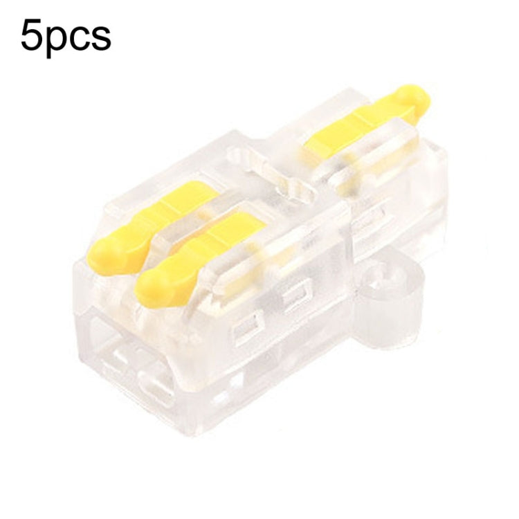 5pcs Push Type Mini Wire Connection Splitter Quick Connect Terminal Block