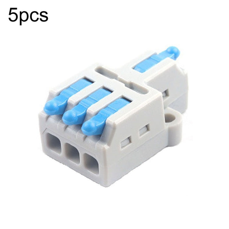 5pcs Push Type Mini Wire Connection Splitter Quick Connect Terminal Block