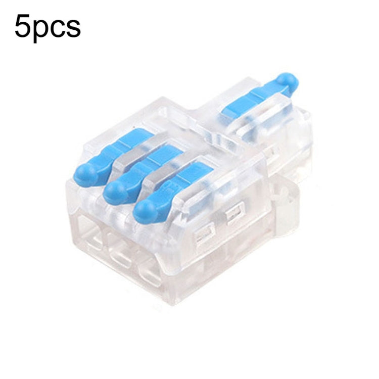 5pcs Push Type Mini Wire Connection Splitter Quick Connect Terminal Block