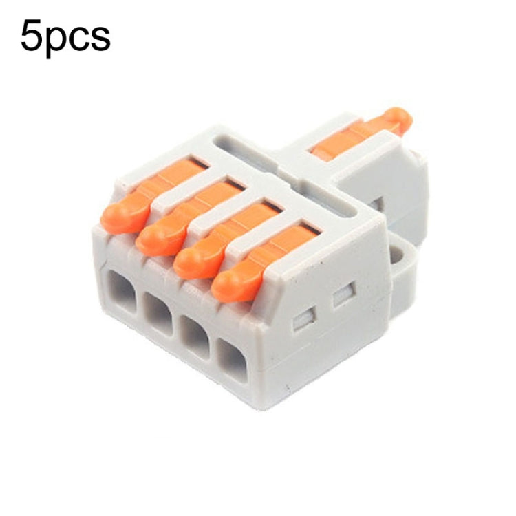 5pcs Push Type Mini Wire Connection Splitter Quick Connect Terminal Block