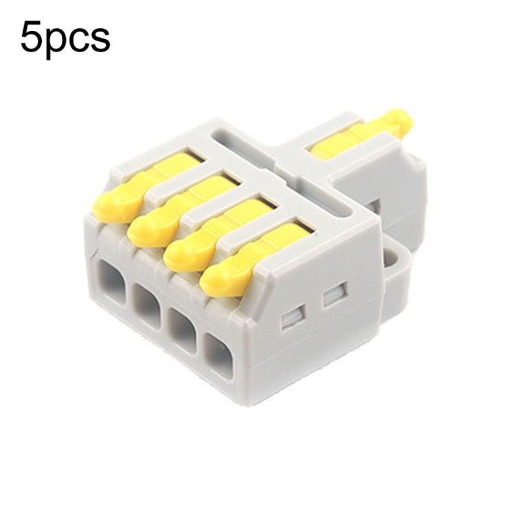 5pcs Push Type Mini Wire Connection Splitter Quick Connect Terminal Block