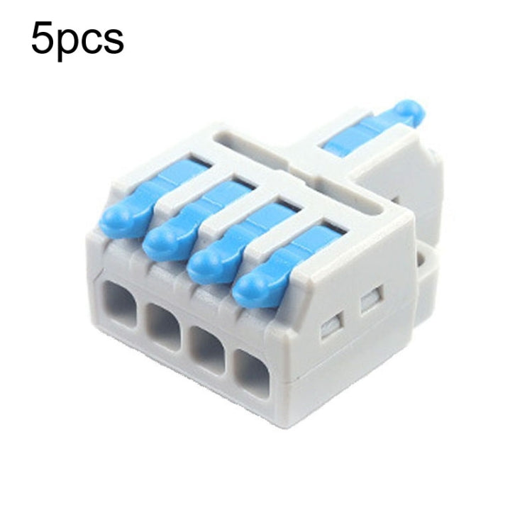 5pcs Push Type Mini Wire Connection Splitter Quick Connect Terminal Block