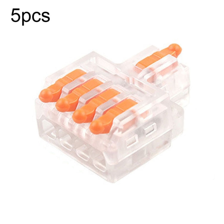 5pcs Push Type Mini Wire Connection Splitter Quick Connect Terminal Block