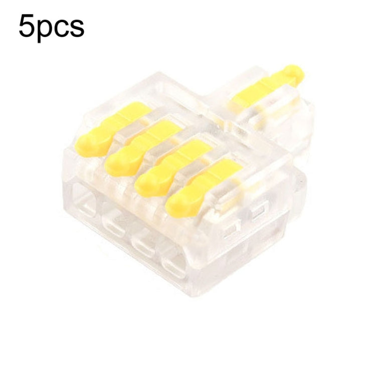 5pcs Push Type Mini Wire Connection Splitter Quick Connect Terminal Block