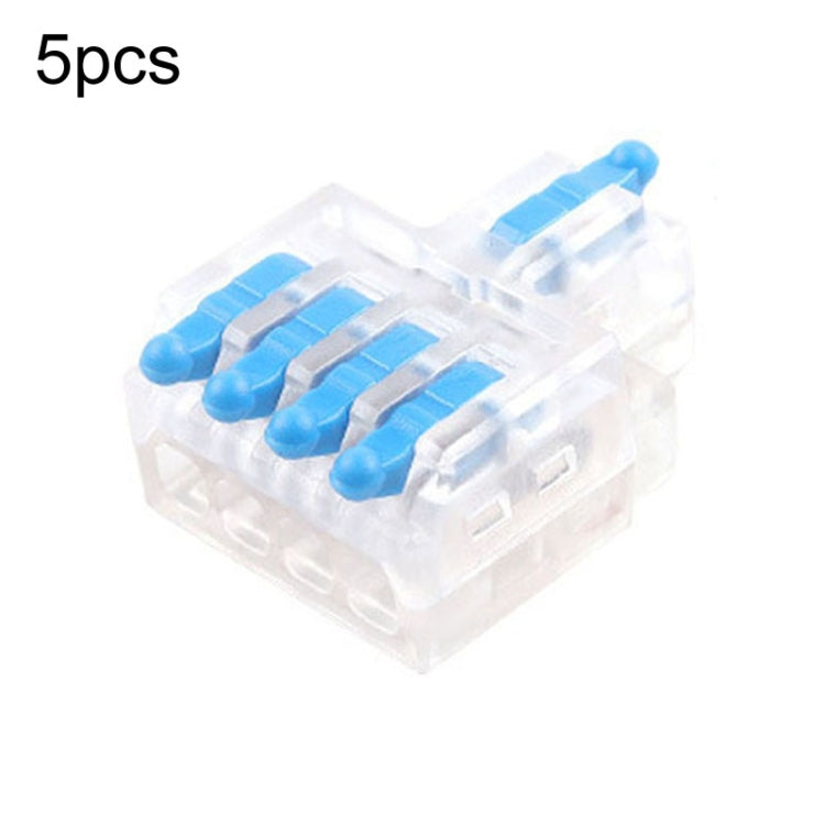 5pcs Push Type Mini Wire Connection Splitter Quick Connect Terminal Block
