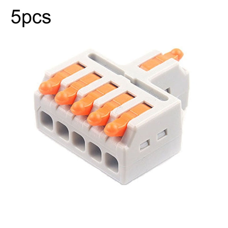 5pcs Push Type Mini Wire Connection Splitter Quick Connect Terminal Block