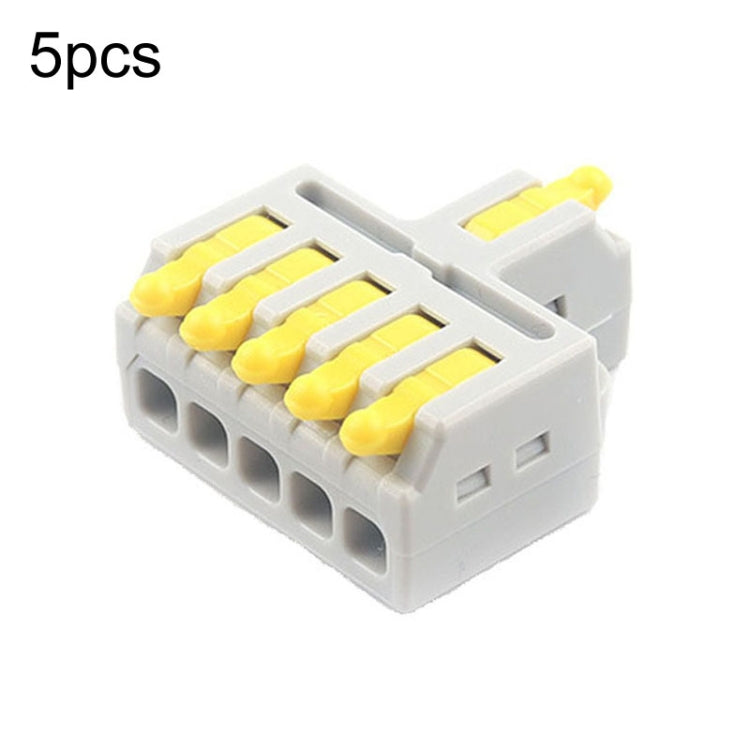 5pcs Push Type Mini Wire Connection Splitter Quick Connect Terminal Block