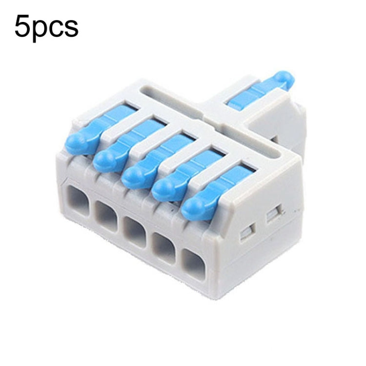 5pcs Push Type Mini Wire Connection Splitter Quick Connect Terminal Block