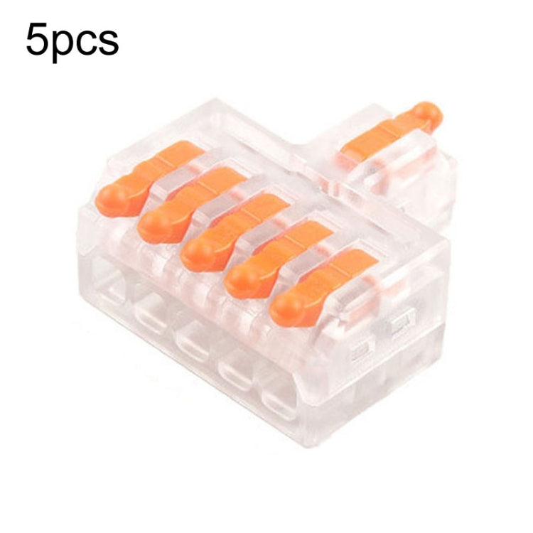 5pcs Push Type Mini Wire Connection Splitter Quick Connect Terminal Block