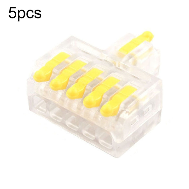 5pcs Push Type Mini Wire Connection Splitter Quick Connect Terminal Block