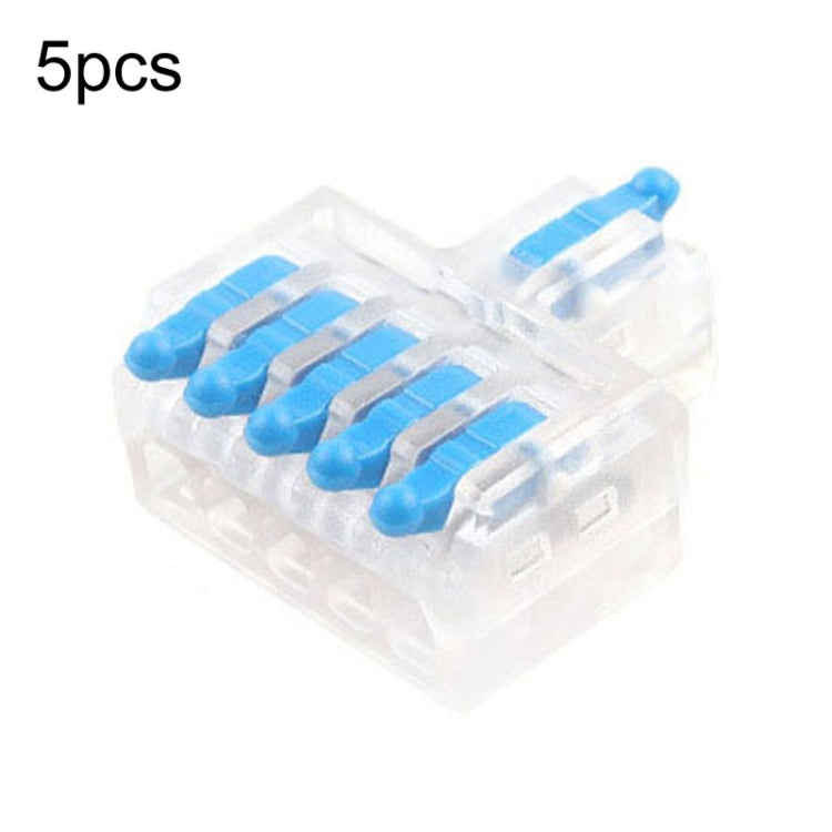 5pcs Push Type Mini Wire Connection Splitter Quick Connect Terminal Block