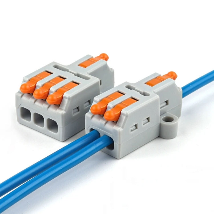 5pcs Push Type Mini Wire Connection Splitter Quick Connect Terminal Block