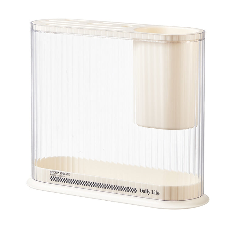 Cream Style Kitchen Storage Rack Knife Holder Chopping Board