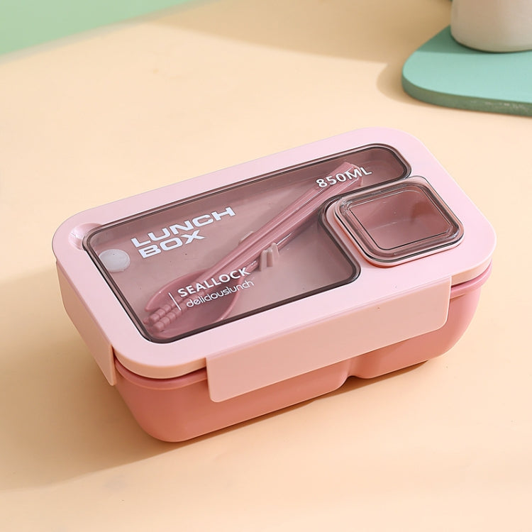 Rectangle Microwaveable Lunch Box Hermetic Bento Box with Spoon Chopsticks, Rectangle Blue, Rectangle Pink, Rectangle Green