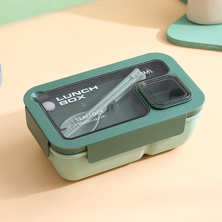 Rectangle Microwaveable Lunch Box Hermetic Bento Box with Spoon Chopsticks, Rectangle Blue, Rectangle Pink, Rectangle Green
