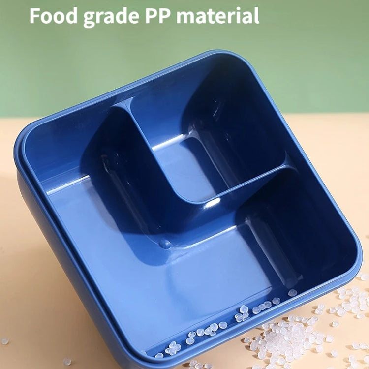 Rectangle Microwaveable Lunch Box Hermetic Bento Box with Spoon Chopsticks, Rectangle Blue, Rectangle Pink, Rectangle Green