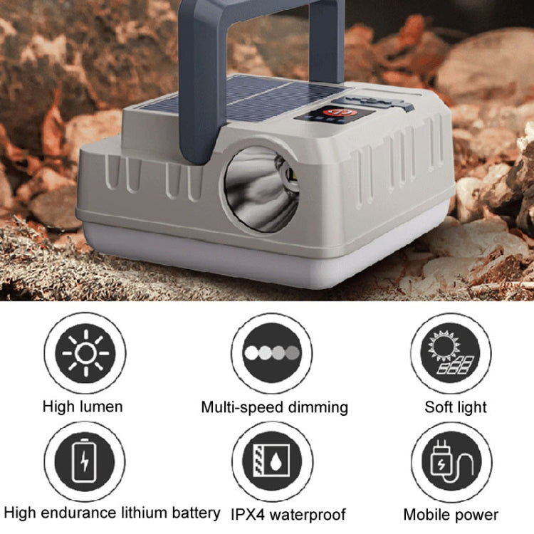 Outdoor Solar Energy Charging Camping Light Hanging Multi-Functional Tent Lamp Power Outage Emergency Lights