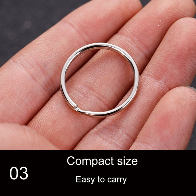 10pcs 1.5 X 25mm Key Holder Ring Metal Key Chain Charm Ring