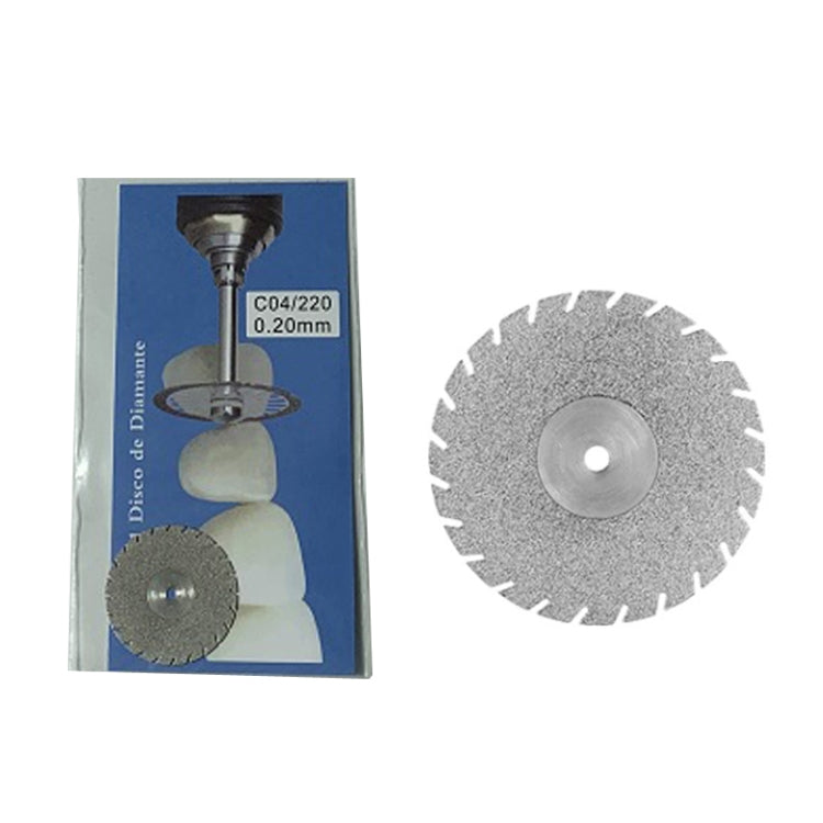 0.2mm Dental Lab Polishing Diamond Discs Dentist Rotary Cutting Tool