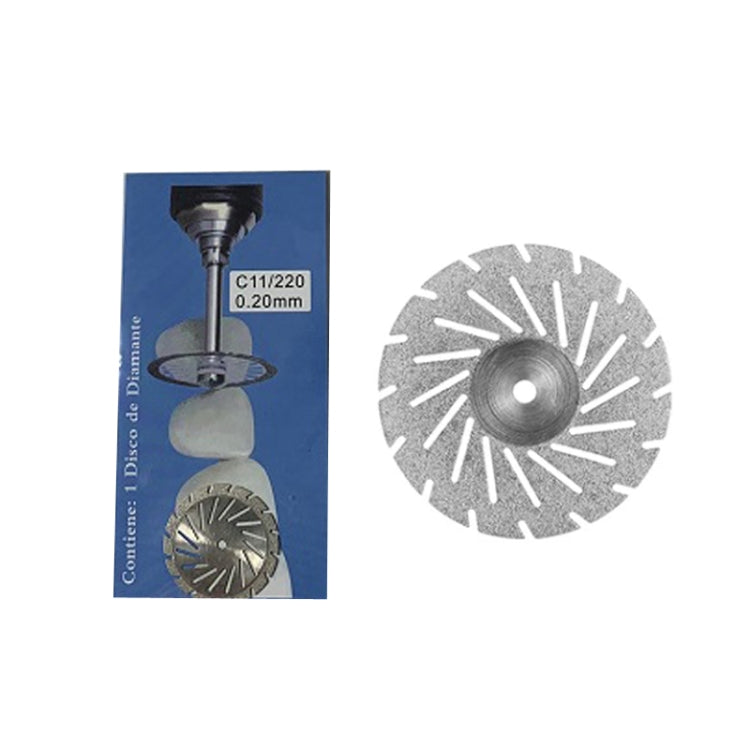 0.2mm Dental Lab Polishing Diamond Discs Dentist Rotary Cutting Tool