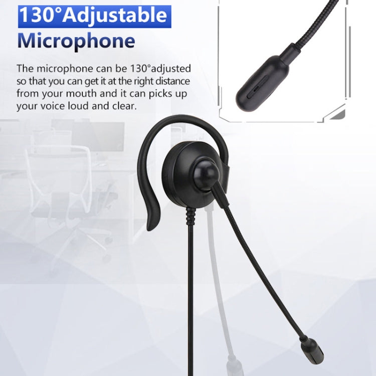 SOYTO SY227 Single-side Operator Ear Hook Headset Corded Computer Headset