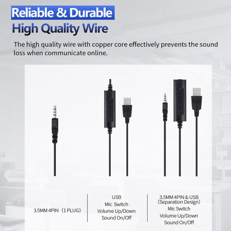 SOYTO SY227 Single-side Operator Ear Hook Headset Corded Computer Headset
