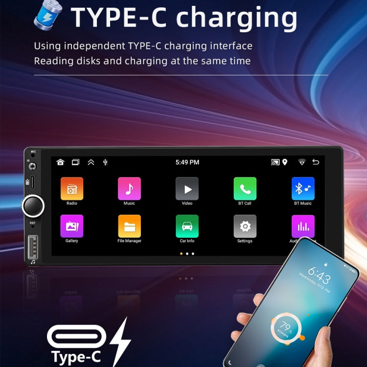 Car Universal Radio Wireless Bluetooth Hands-Free Android Navigation