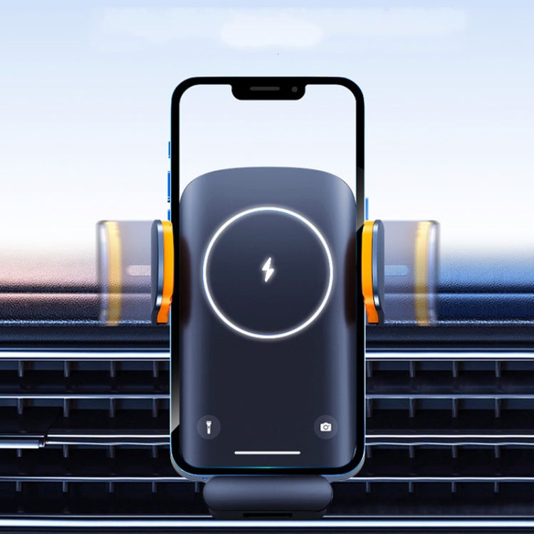 Smart Induction Wireless Charger Car Cell Phone Holder Solar Fast Charging Air Vent Navigation Stand