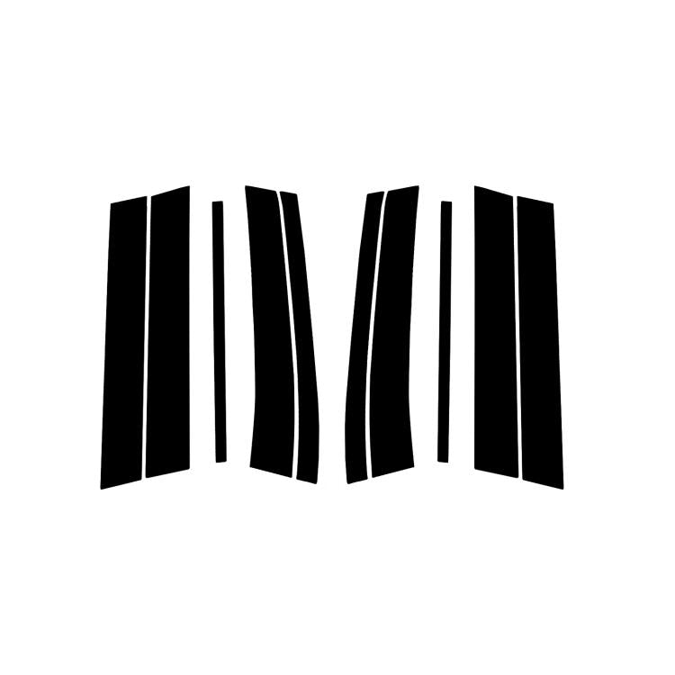 For 2003-2014 Volvo XC90 10pcs /Set Universal B-pillar Decorative Sticker for Left and Right Drive