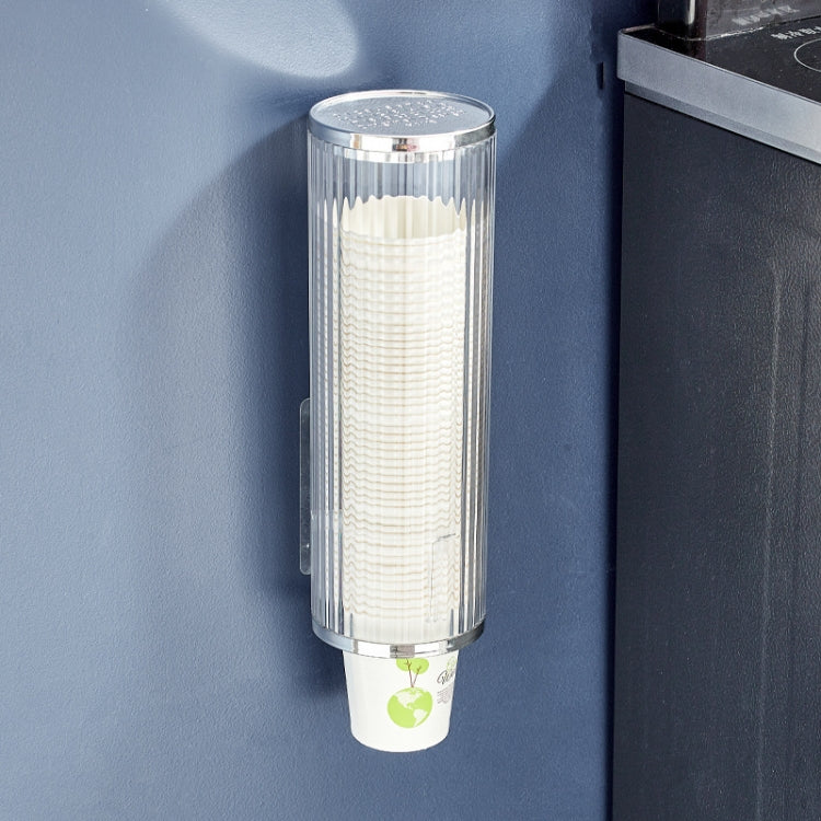 Punch-free Disposable Cup Dispenser Paper Cup Storage Rack without Cup