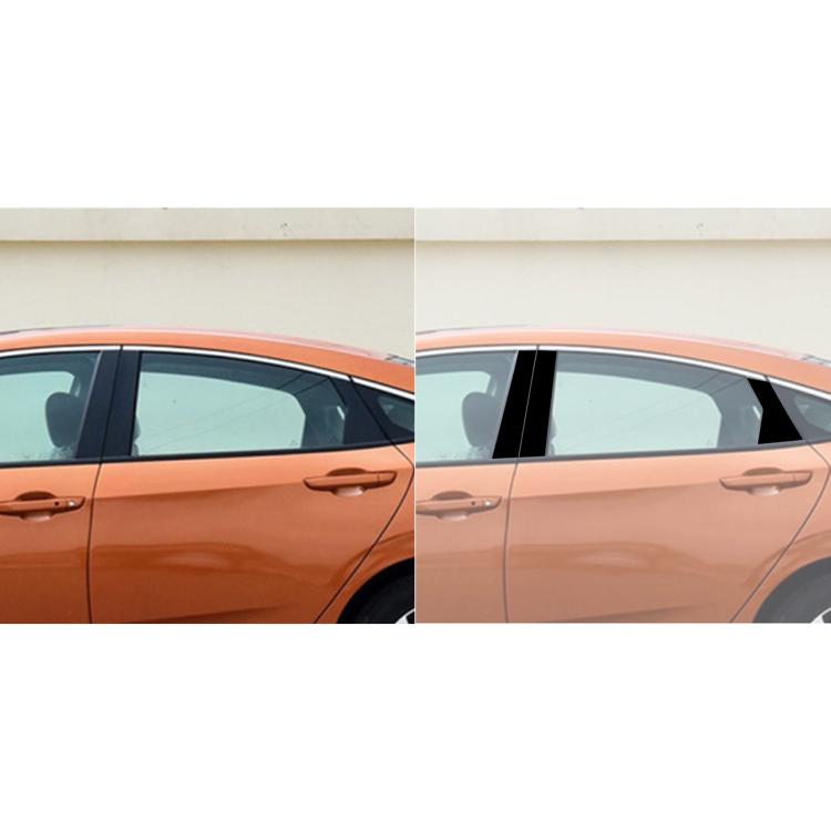 For 2016-2019 Honda Civic 6pcs /Set Universal B-Pillar Decorative Sticker For Left And Right Drive