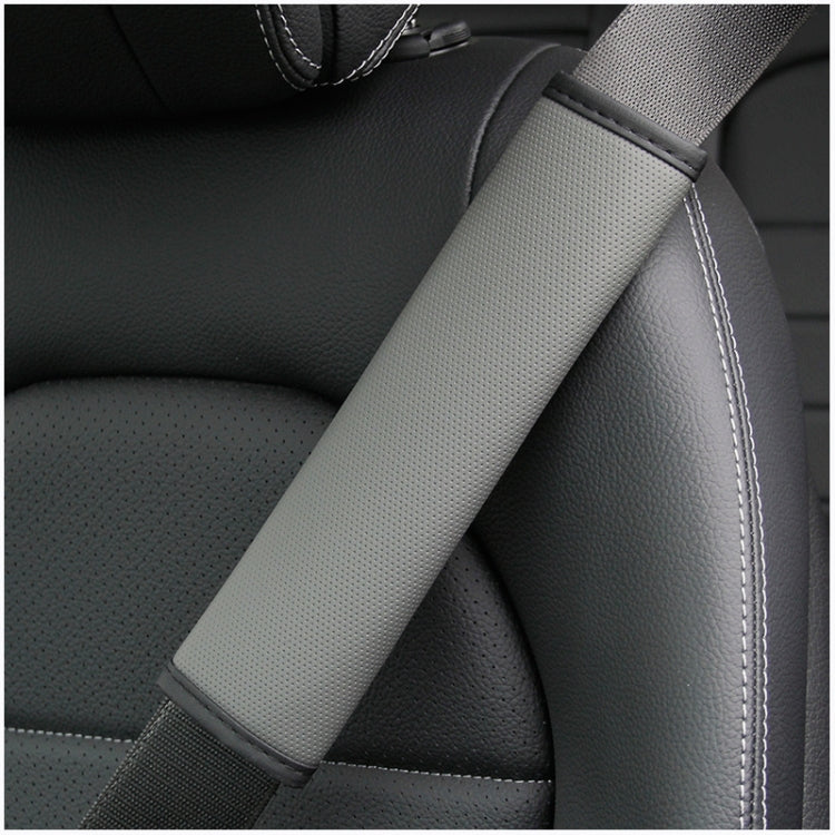 Skin Feeling Car Leather Seat Belt Cover Shoulder Pads