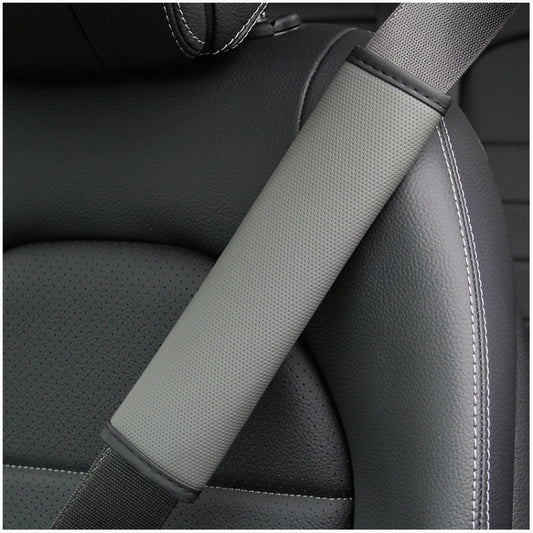 Skin Feeling Car Leather Seat Belt Cover Shoulder Pads