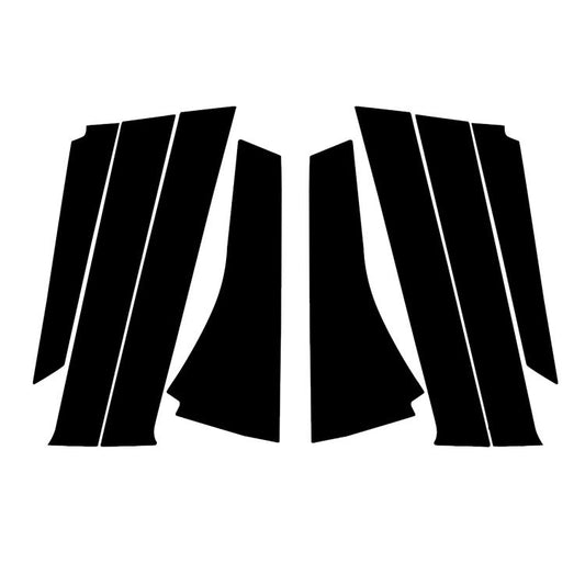 For 2014-2018 Honda Fit 8pcs /Set Universal B-Pillar Decoration Stickers For Left And Right Driving