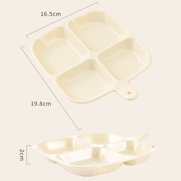 Multipurpose Quad Compartment Side Dish Kitchen Storage Spice Tray