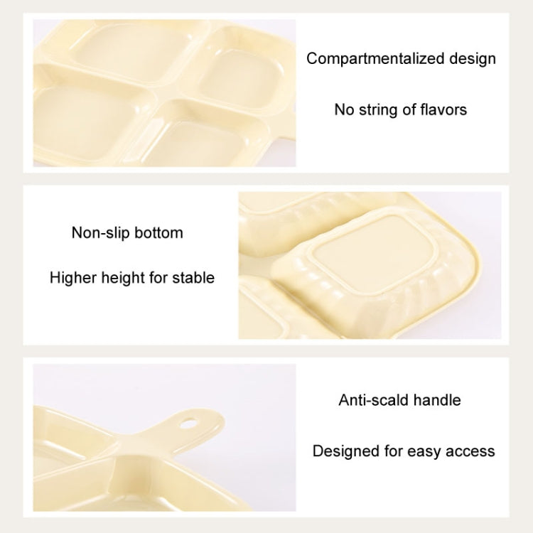 Multipurpose Quad Compartment Side Dish Kitchen Storage Spice Tray