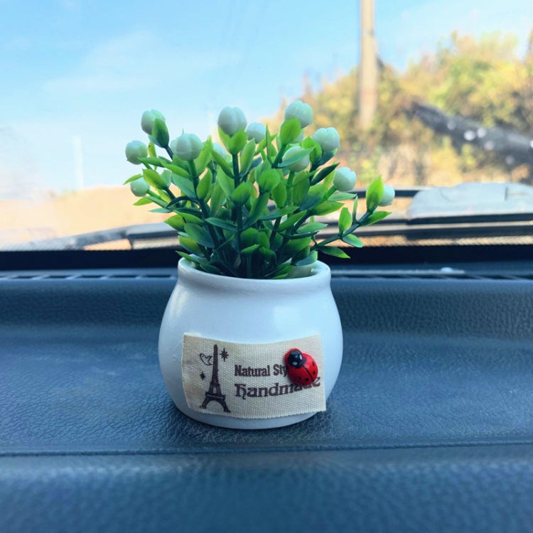 Mini Car Potted Ornaments Decoration Simulated Flower Pots