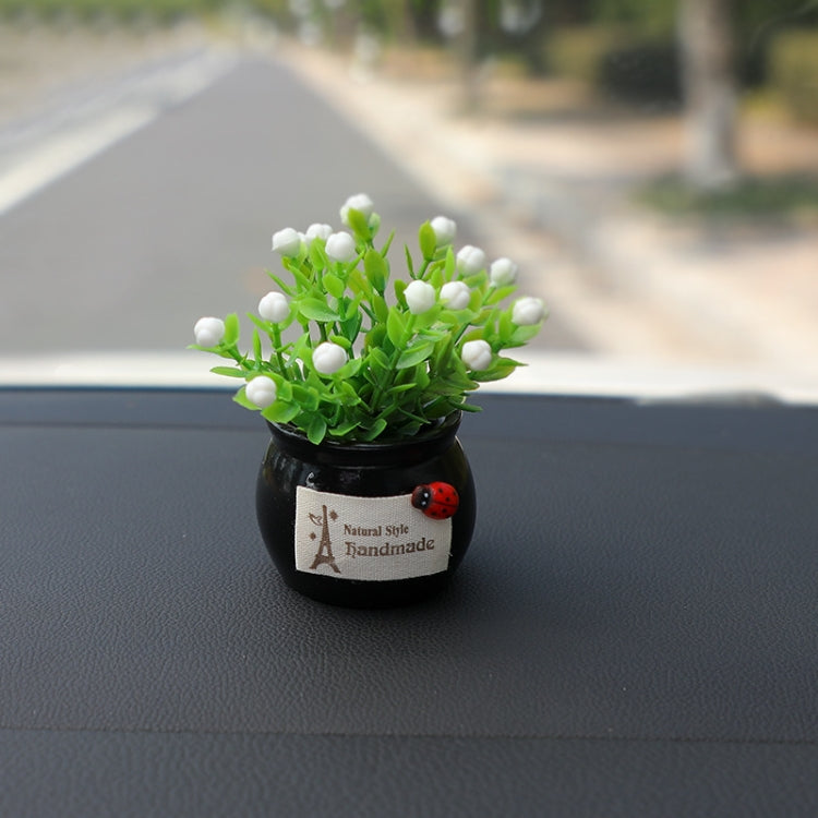 Mini Car Potted Ornaments Decoration Simulated Flower Pots