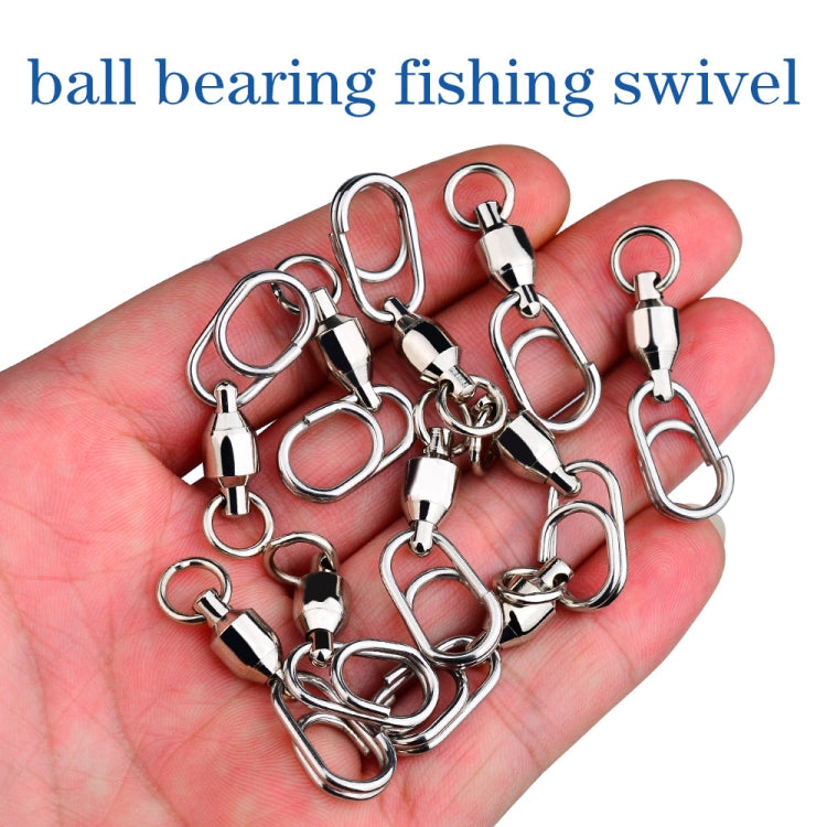 5pcs /Pack PROBEROS DAC006 Lure Baits 8-Type Rings Connector High-Speed Bearing Swivel Oval Pin Fishing Gear Accessories