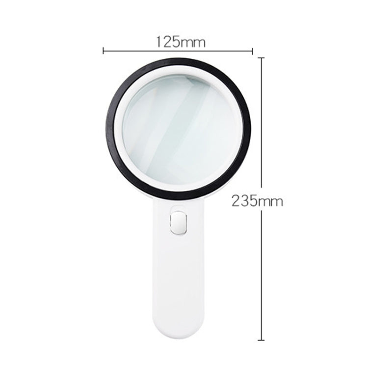 30X Magnifier With Violet Light Students Elderly Reading Maintenance Magnifying Glass