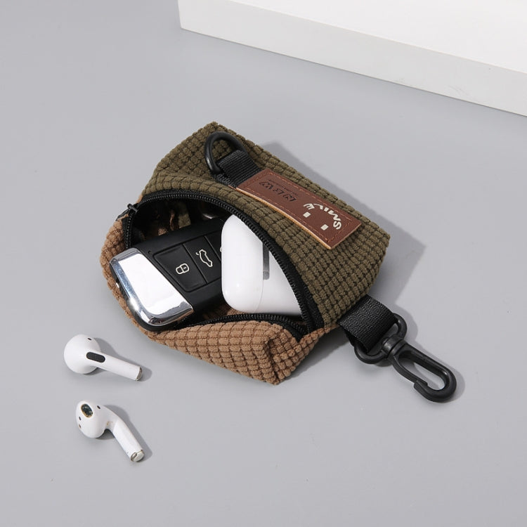 Corduroy Outdoor Cycling Hanging Bag Earphone Portable Storage Sports Bag Universal Bag Hanger